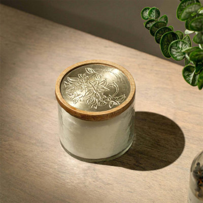 Lavender Vanilla Glass Jar Wax Candle with 3 Wicks, Perfect for Aromatherapy and Elegant Home Decor