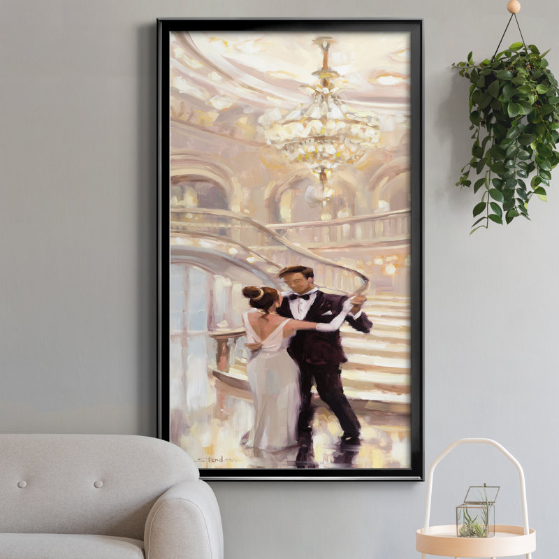 A Moment In Time - Peinture sur toile encadrée, H 10,5 po x l 18,5 po x P 1,5 po, Toile avec cadre noir