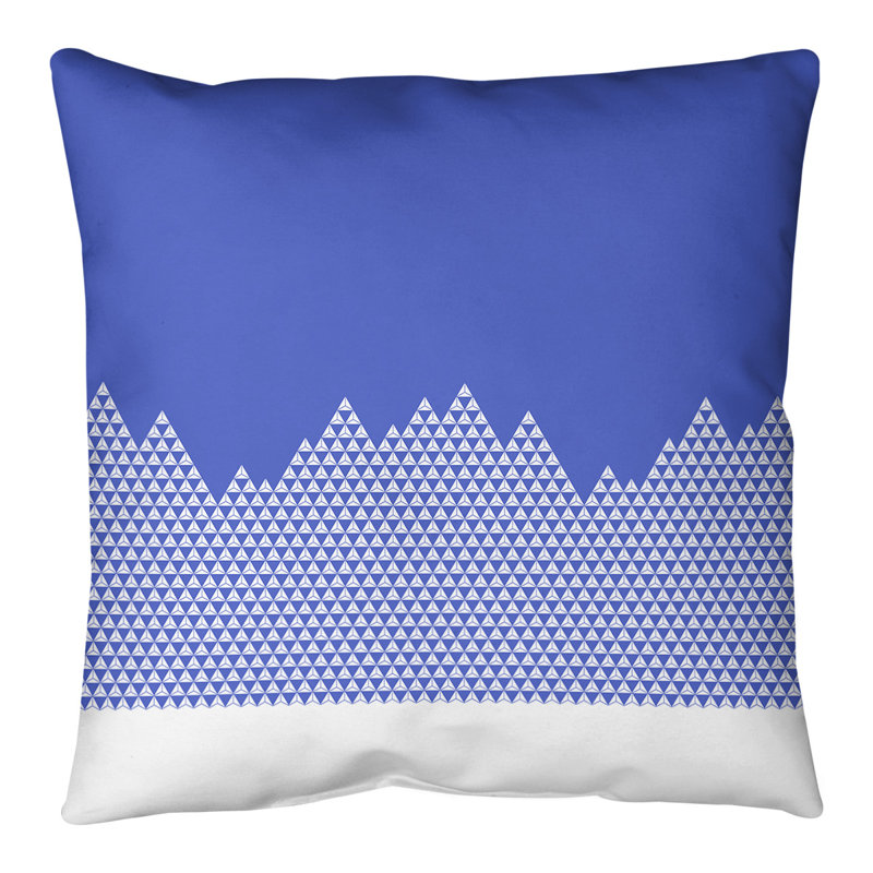 Coussin de sol Katelyn Elizabeth, 28 po x 28 po, bleu