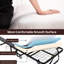 Lit pliable avec matelas - Lit de bébé portatif pour adulte, L 75 po x l 31 po, H 16,8 po, mousse de confort pliable et tissu H 16,8 po