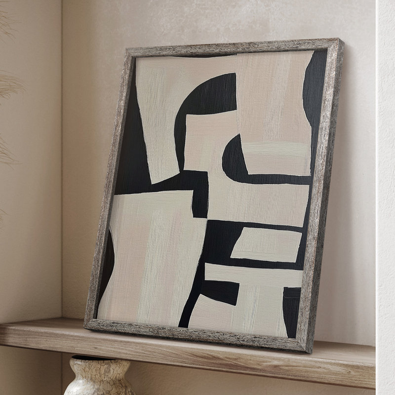ABSTRACT Series, impression encadrée - Bois massif, H 21 po x l 17 po
