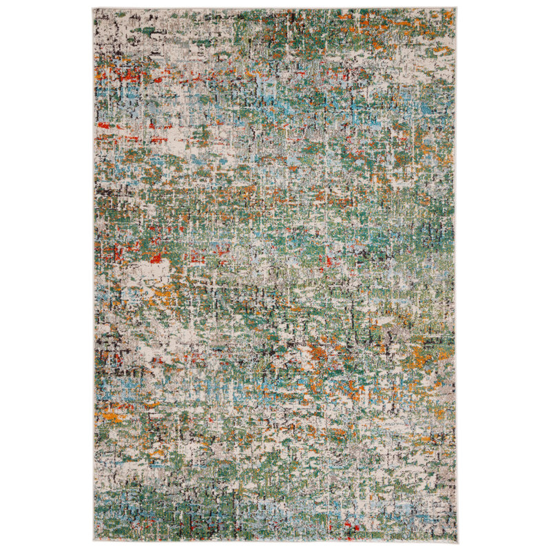 Jyn Performance Abstract Rug, Rectangle 5'3" x 7'6"