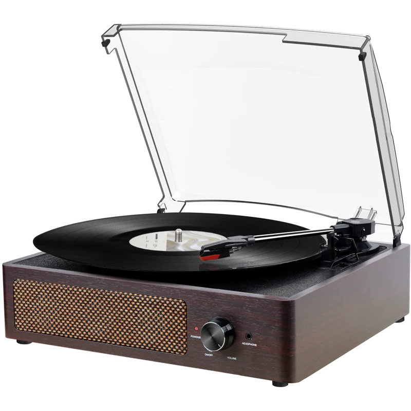 2 - Speed Turntable Decorative Record Player with Bluetooth