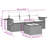  Garden Sofa Set Grey