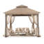 Gazebo de patio à deux niveaux avec murs en filet-63281100-90708288