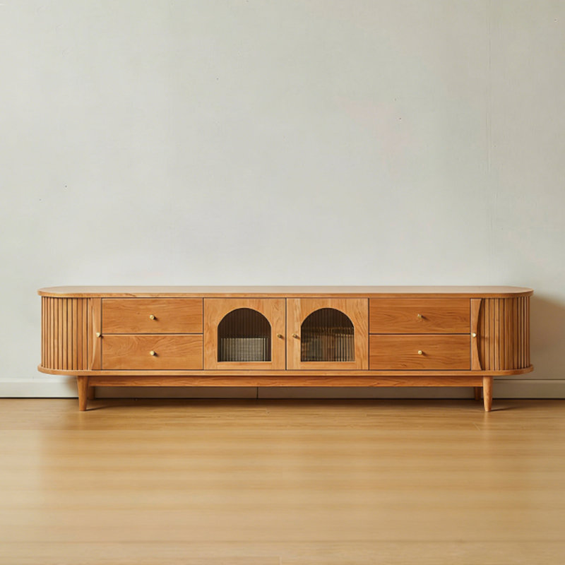Meuble télé Modern Burlywood, H 18,7 po x L 70,87 po x l 15,75 po