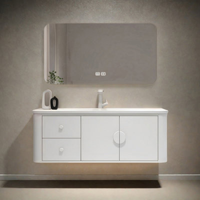 Simple and modern style smart bathroom cabinet