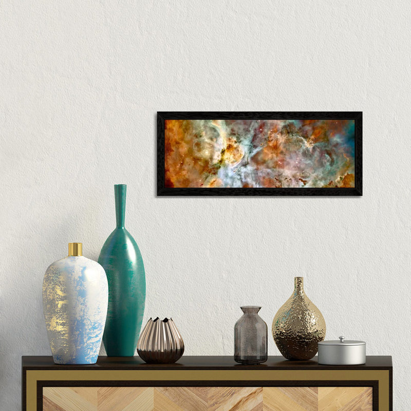 Carina Nebula (Hubble Space Telescope)' Graphic Art, 182.88 cm H x 60.96 cm W, Black Floater Framed