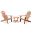 Chaise Adirondack en plastique Angadreme