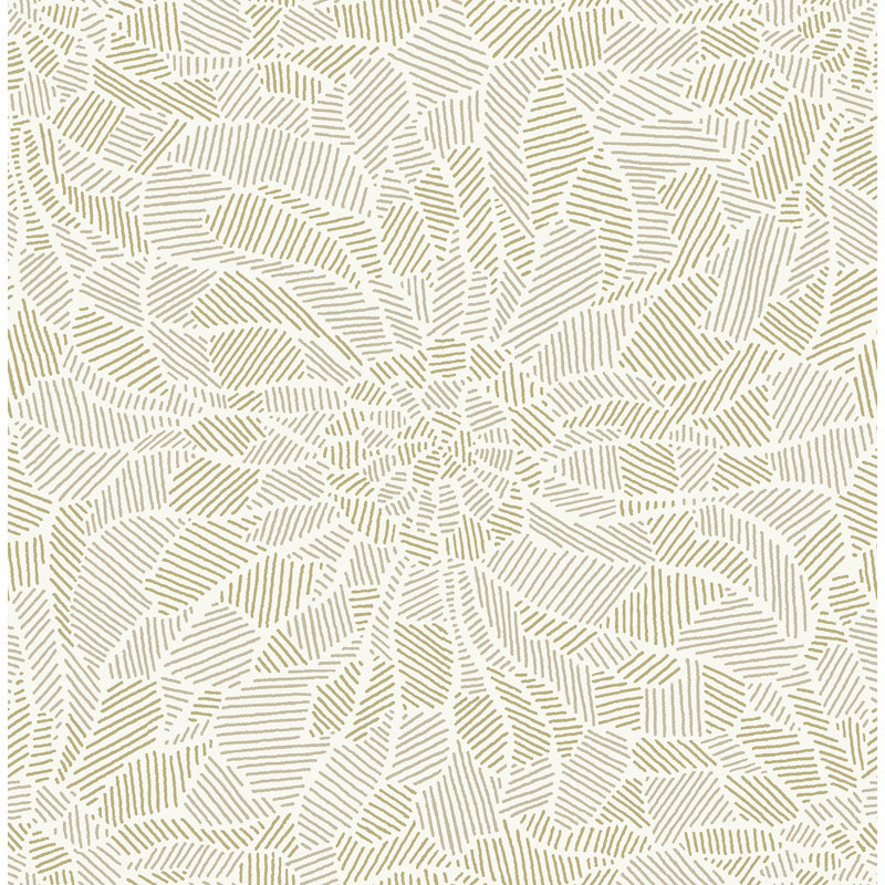 Alys 33' L x 20.5'' W Wallpaper Roll, Honey