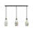 3 Light Stem Hung Linear Pendalier Shown With 5.5" Natural Fusion Glass-32326051