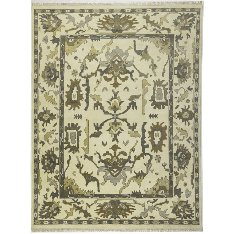 Tapis oriental Oushak Chobi de style Mute