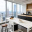 Double poste de travail, bureau d'ordinateur, bureau