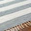 Tapis rayé gris / blanc en coton tissé à plat à la main Annah-911910275