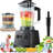 Professional Blender, Smoothies Blenders, PRASKY Max.2400Watts/1000Watts Blender and Grinder Combo 25000RPM Powerful Kitchen 68oz BPA Free 2 Containers Countertop Blenders Ice Crushing, Juice