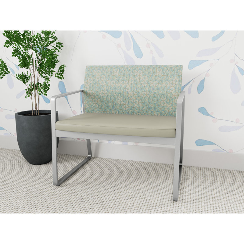 Fauteuil de bureau Gansett, Argent, Back-Kaleidoscope Foam/Seat-Sentry Watchtower