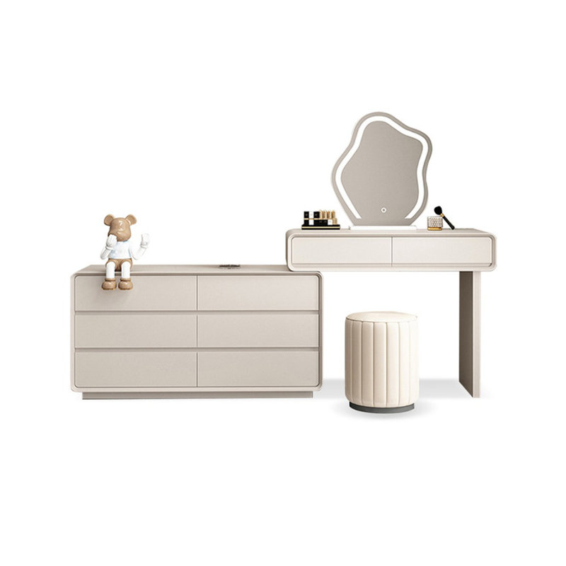 Makeup Vanity with Light mirror,8 drawers,Power Outlet