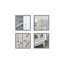 Armoire d'appoint avec miroir Wrought Studio ™, buffet de cuisine avec 2 placards, tablette intérieure réglable pour le salon, couloir, gris