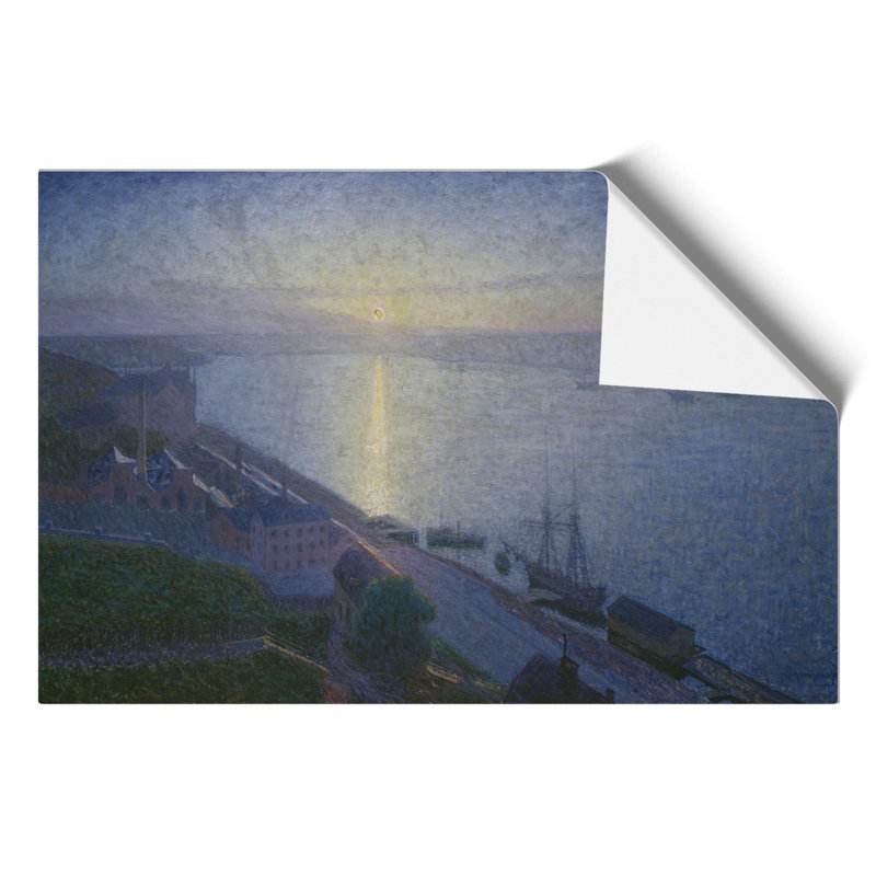 Sunset by Eugene Jansson - No Frame Painting, 30cm H x 42cm W x 0.1cm D