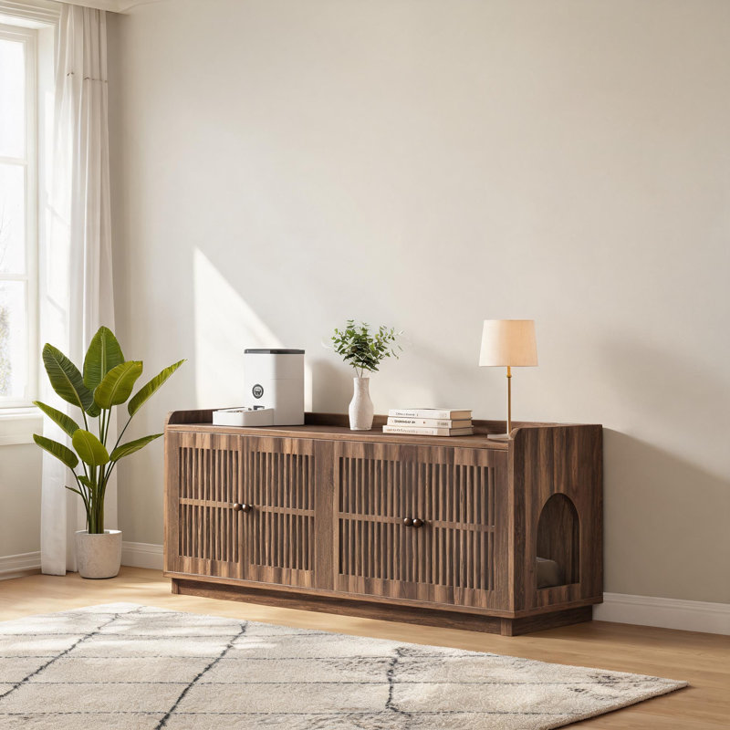 Meuble de toilette en bois pour animaux