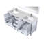 Meuble-lavabo double P 22 po, plateau en marbre de culture, ensemble de robinet et miroir 28 po-533203604-533203606