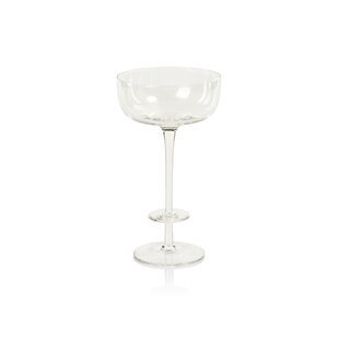 Clear Malden Optic Martini Glasses, Set of 4 by Zodax