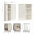 Wooden Wall Cabinet with Sliding Door
