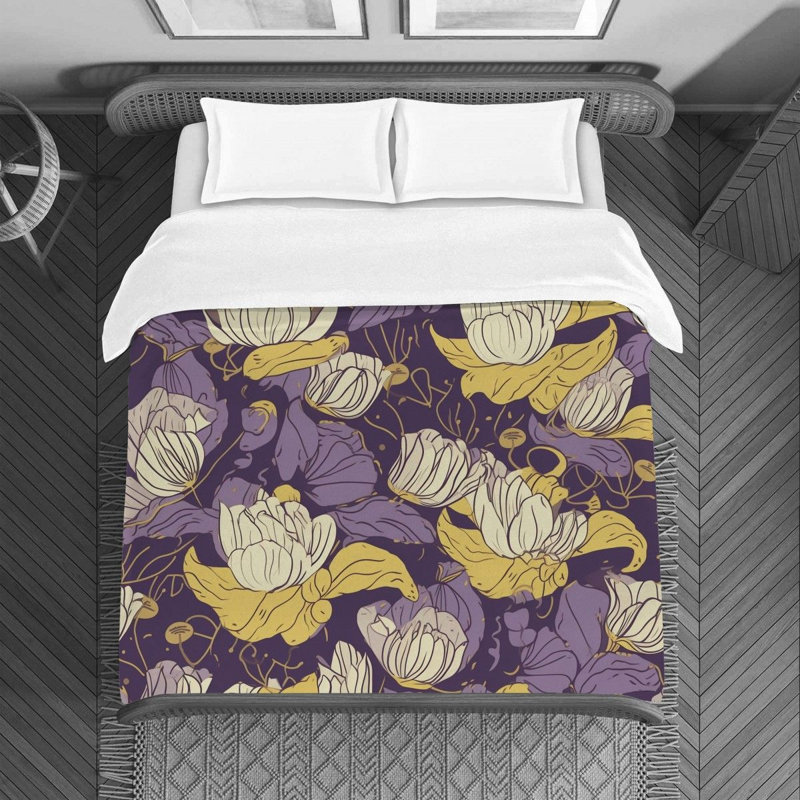 Housse de couette Luxury Floral Avita, Housse de couette grand