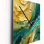 Horloge murale dorée turquoise-99635795