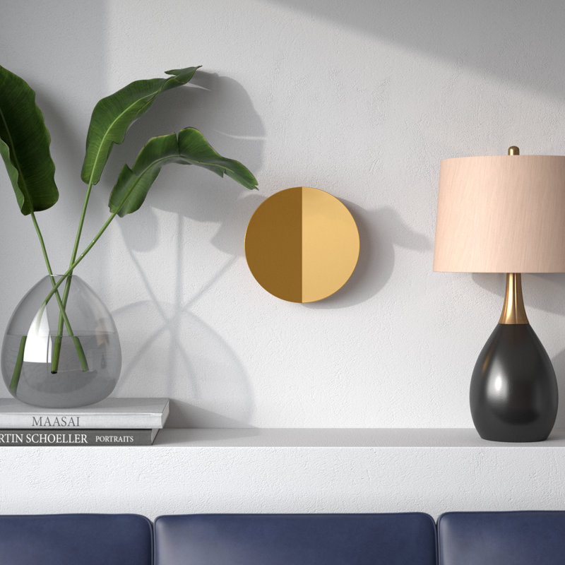 Keef LED Armed Sconce, Burnished Brass, Burnished Brass