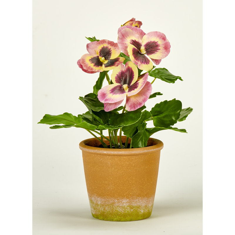Plante artificielle en pot 10 po, Rose