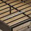 Grand lit plateforme avec rangement et pied de lit et 4 tiroirs sous le lit, gris-400073677-346622722
