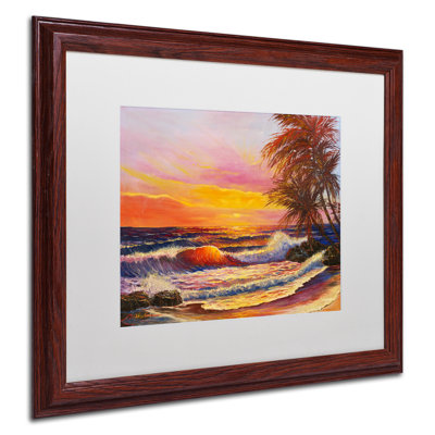 Luverne 'Hawaiian Glow' Framed Painting Print
