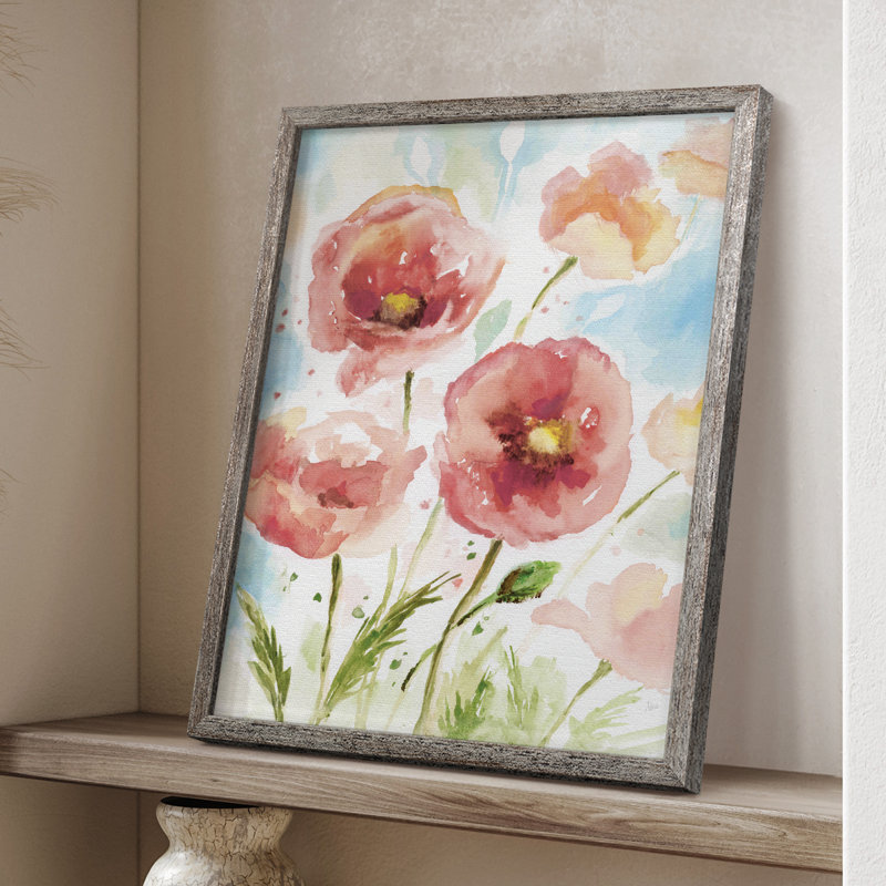 Botanical Blush II, reproduction encadrée - bois massif, H 30 po x l 24 po