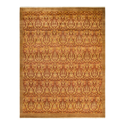One-of-a-Kind 8' 2" X 10' 5" 2010s Wool Area Rug in Yellow