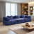 Chenille bleu foncé