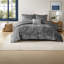 Luxurious Velvet Bedding Sets King Size Gray Comforter With Pillow