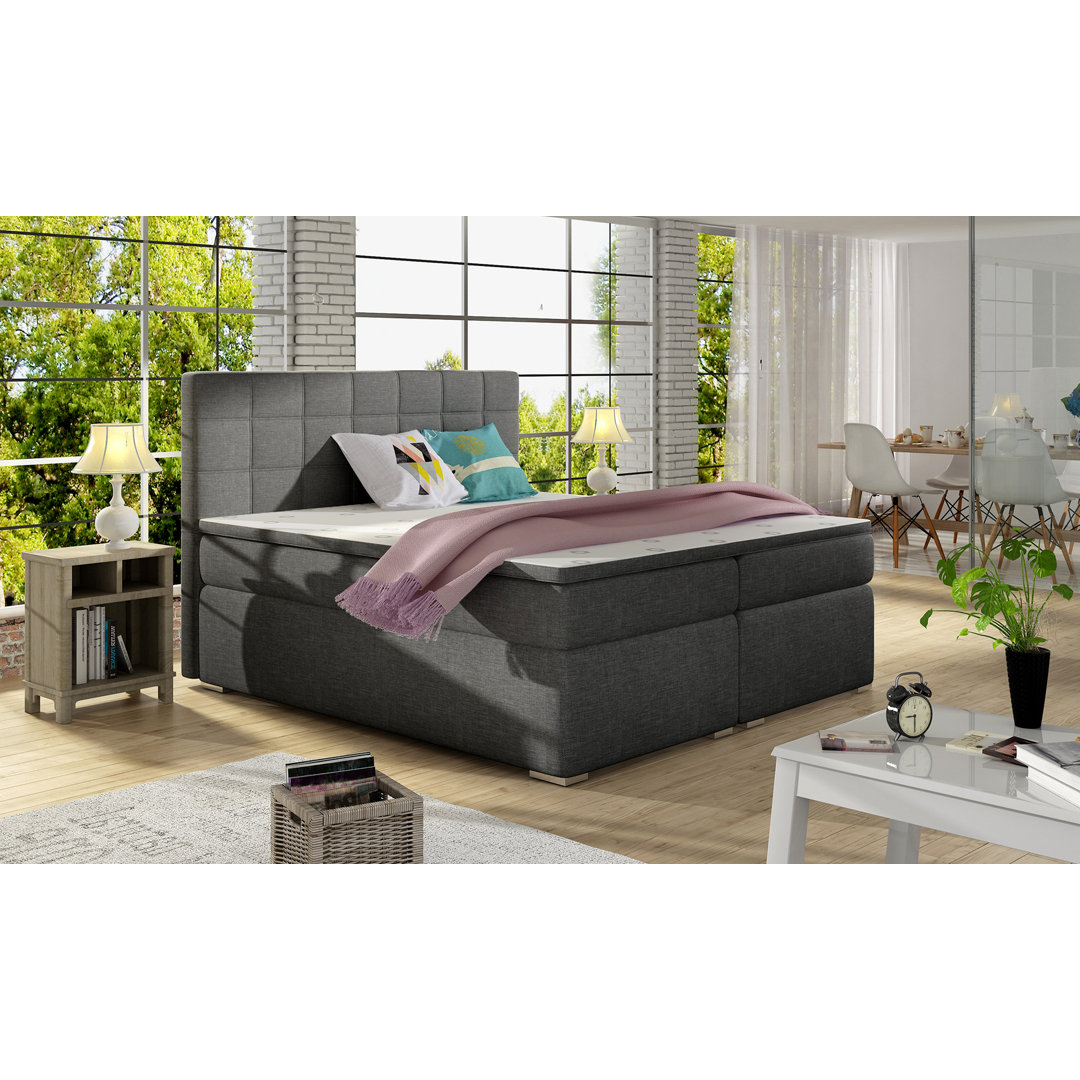 Boxspringbett Dougan mit Topper und Bettkasten