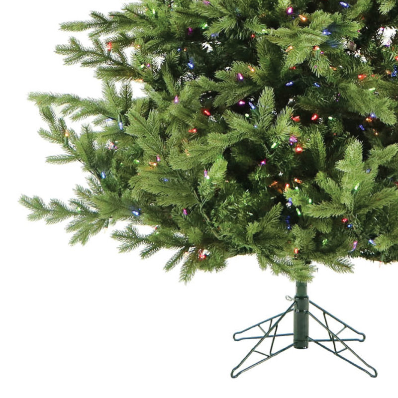 Foxtail Pine 7.5' Green Pine Artificial Christmas Tree, 7.5ft, Pre-Lit