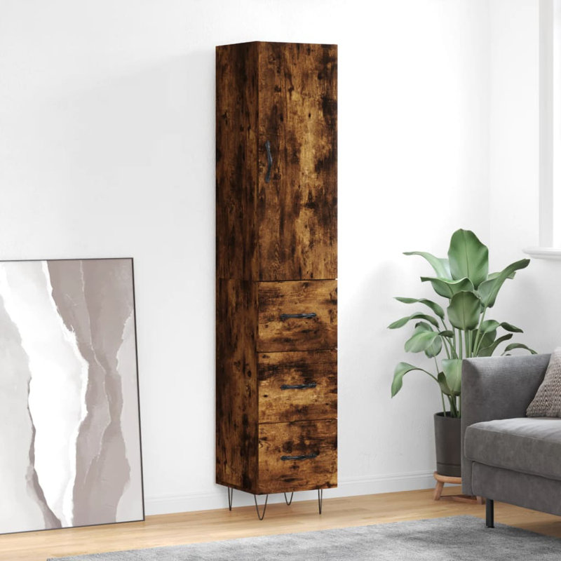 34.5cm Sideboard, Smoked Oak