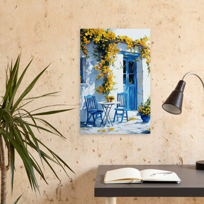 Afternoon In Majorca I - Landscape Oil Painting Realism Cottage Art