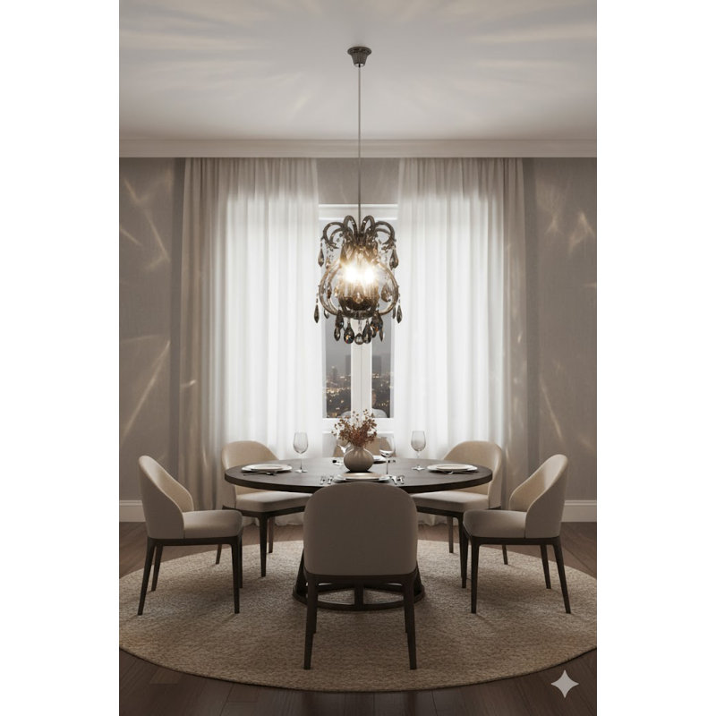 Lustre en cristal 3 lumières Audra