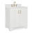 Freitas 31'' Solid Wood Single Bathroom Vanity in White with 1.5'' Pure White Quartz Top, Center, Rectangle Sink-267522337-199595700-267522343