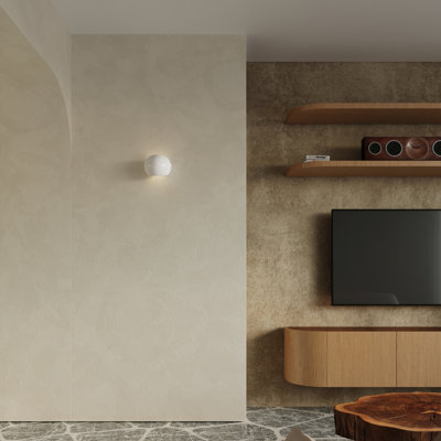 Ceramic Flush Mounted Sconce