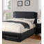 Ensemble de lit 1 pièce noir luxueux avec tiroirs de rangement FB Modern-1436144074