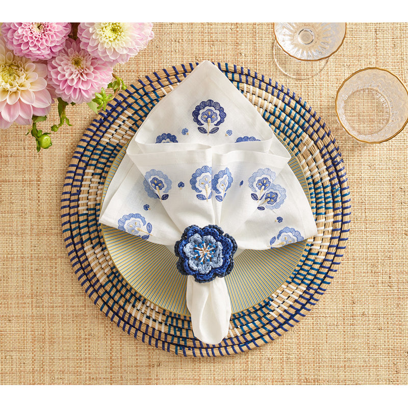 Pareo Napkin Ring, Blue/Periwinkle