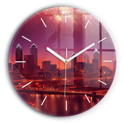 Glass Wall Clock