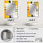 «Yellow Brilliant Echoes Abstract Collages II», art mural en métal imprimé-2103680861