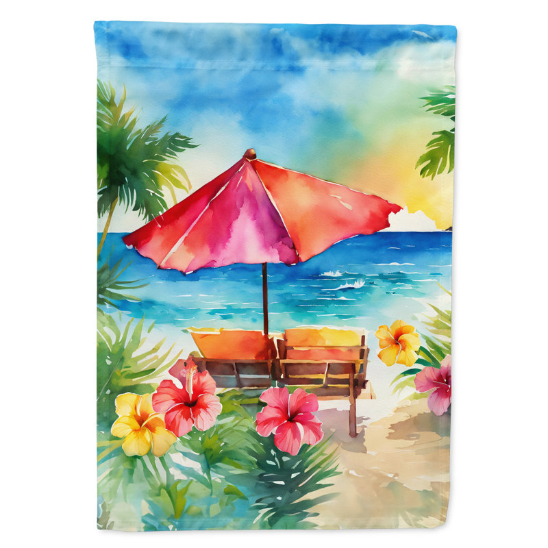 Hibiscus hawaïen avec aquarelle
