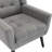 Tufted Upholstered Wide Back Armchair（Set of 2）-412486720
